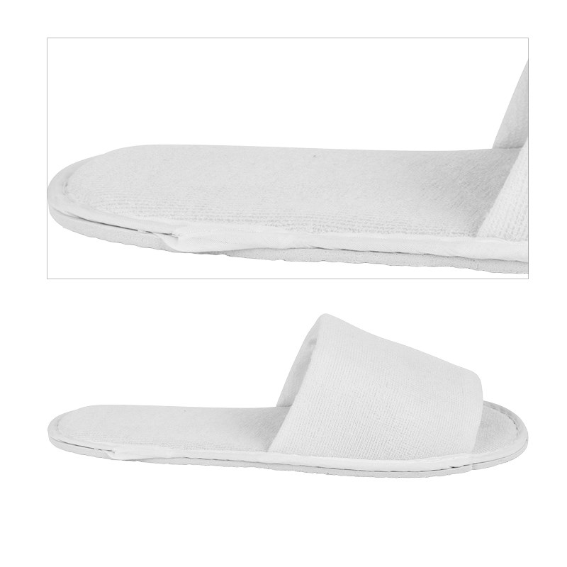 HOTEL slippers open, white, 30 cm, enlarged.