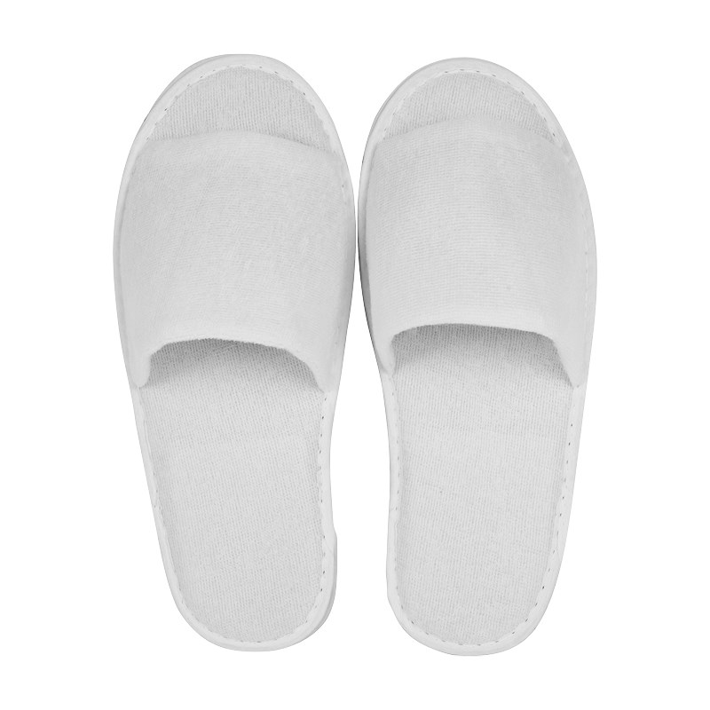 HOTEL slippers open, white, 30 cm, enlarged.