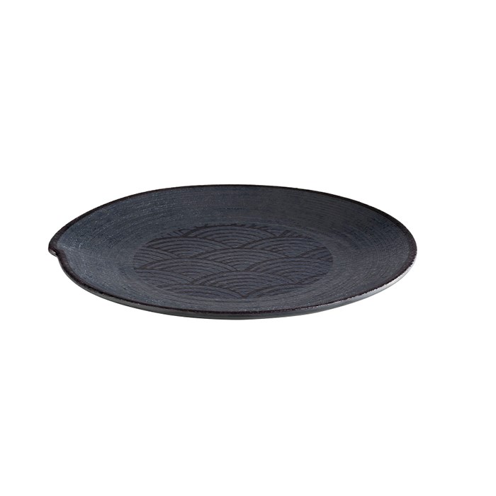 plate 27cm DARK WAVE melamine
