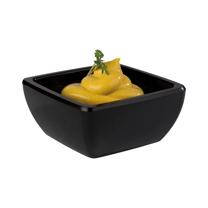 miska Pure Color 6,5x6,5cm melamín čierna