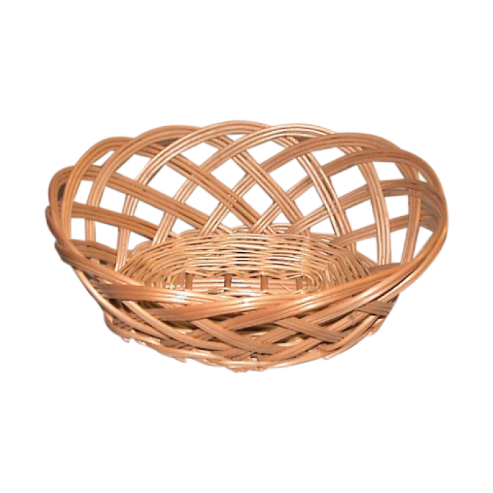 Oválny košíček 26 x 20 x 9 cm prútený