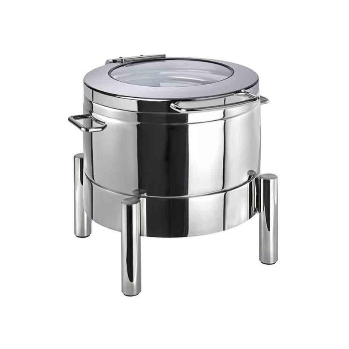 chafing PREMIUM okrúhly sklenený poklop