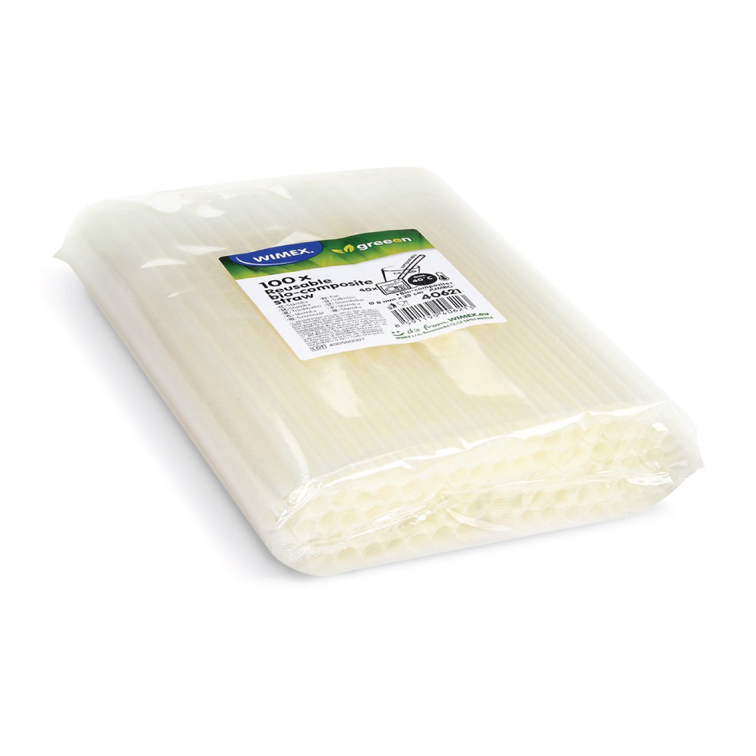 slamky bio-kompozit JUMBO 25cm, O 8mm 100ks hnedá