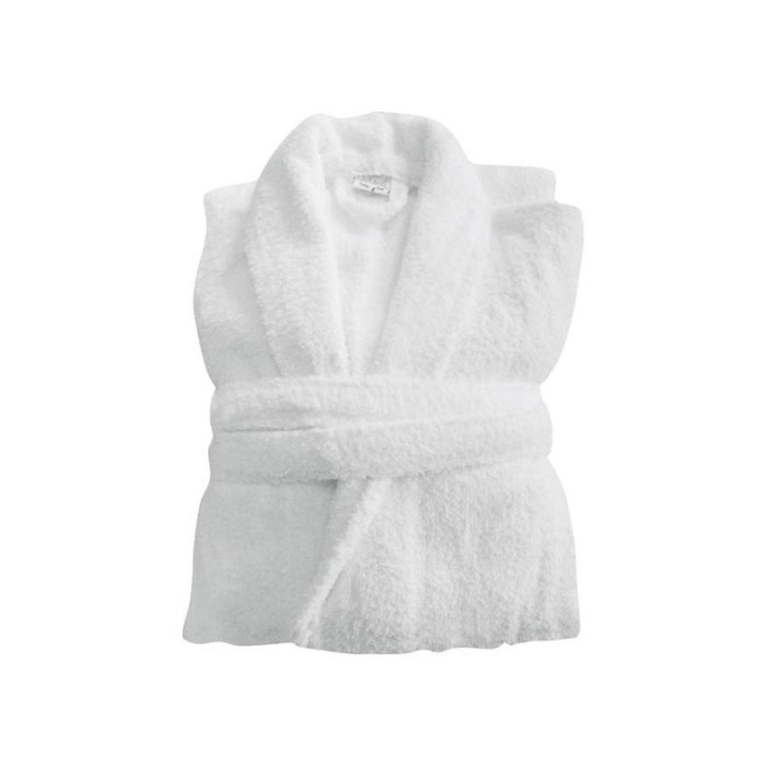 Froté župan HAVANA XXL 400 g/m2 s golierom, biely, 100% bavlna
