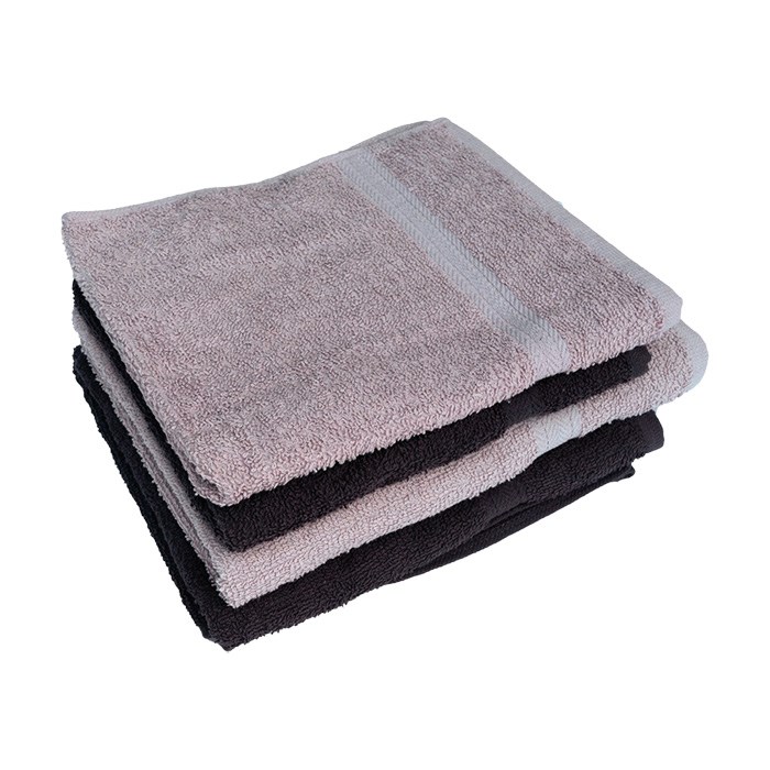 towel 50x80 cm Basic CHARCOAL terry 450 g/m2, double stitch