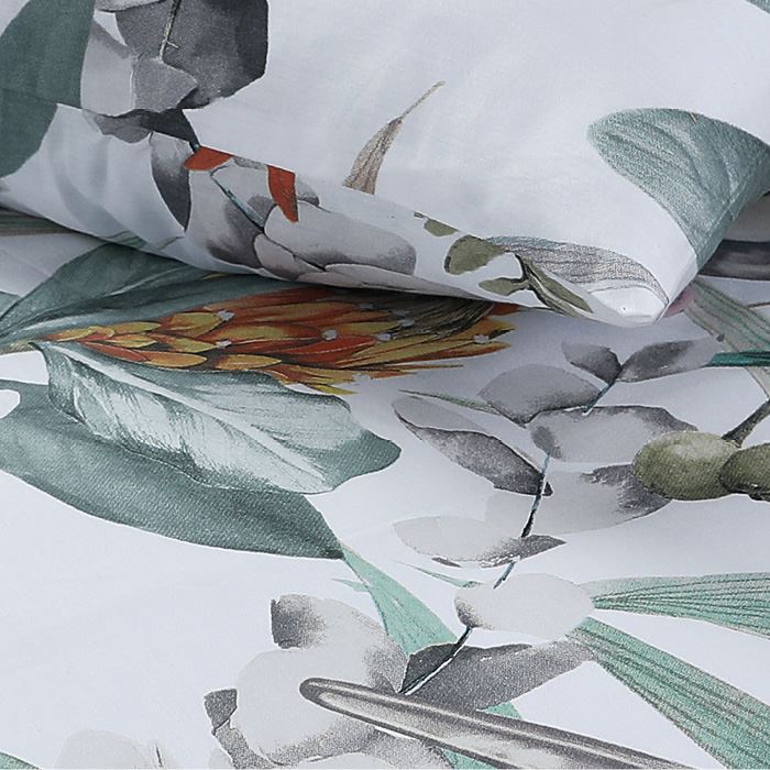 Posteľná súprava PREMIUM ORGANIC papagáje 140 x 200 + 70 x 90 cm