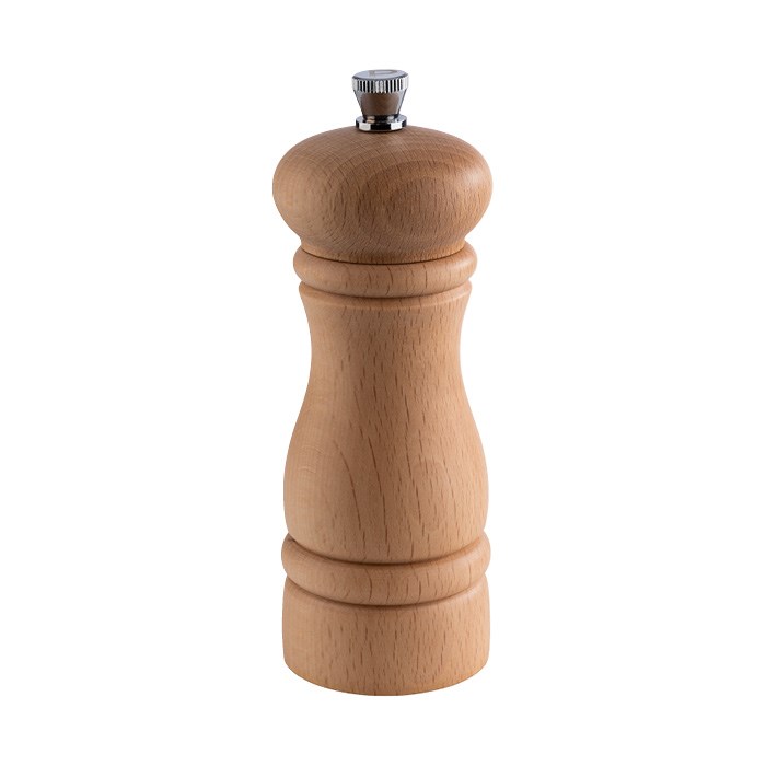 pepper mill light wood 15.5 cm