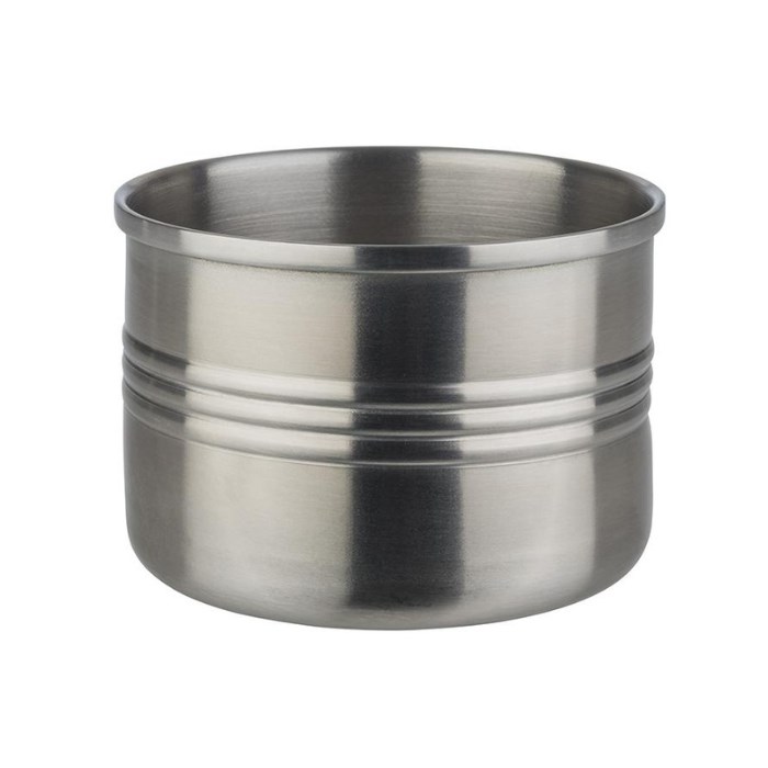 Snackcan snack bowl diameter 7 cm height 10 cm stainless steel