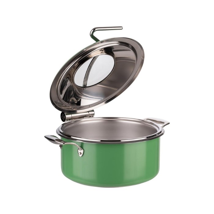 Chafing dish &quot;HRNIEC&quot;, 4 dielna sada, 4 l, zelený