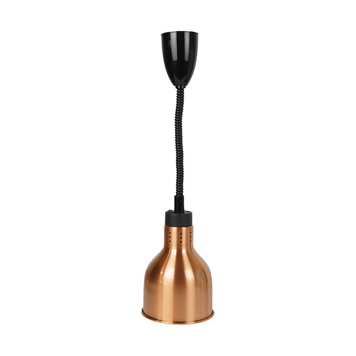 infrared heating lamp hanging dia. 19 cm surface bronze length 60-150 cm