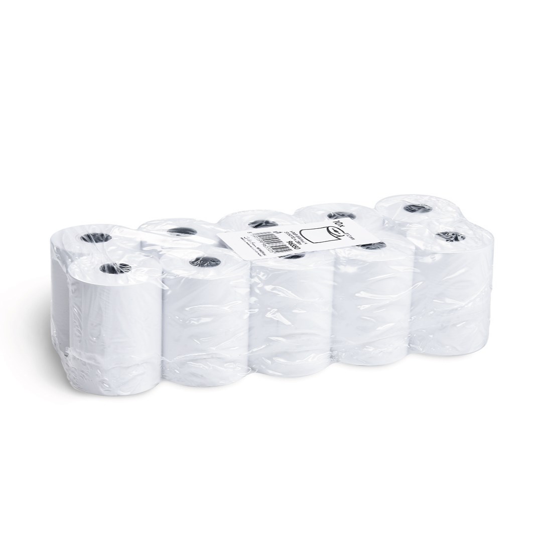 Pokladničný kotúčik termo, papierový, 57/50/12 x 28 m / 10 ks