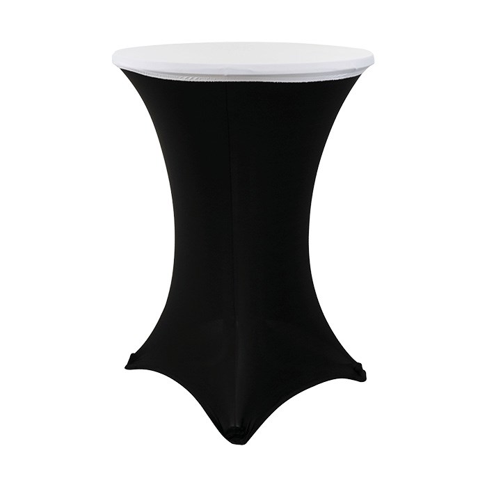 Poťah na dosku bistro stola, 80 cm, biely, strečový