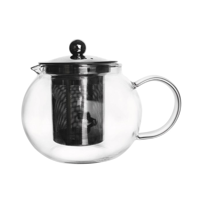 Kanvička, varné sklo/nerez, s filtrom, 0,8 l