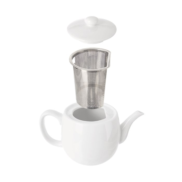 Porcelánová kanvička s nerezovým filtrom, 0,74 l
