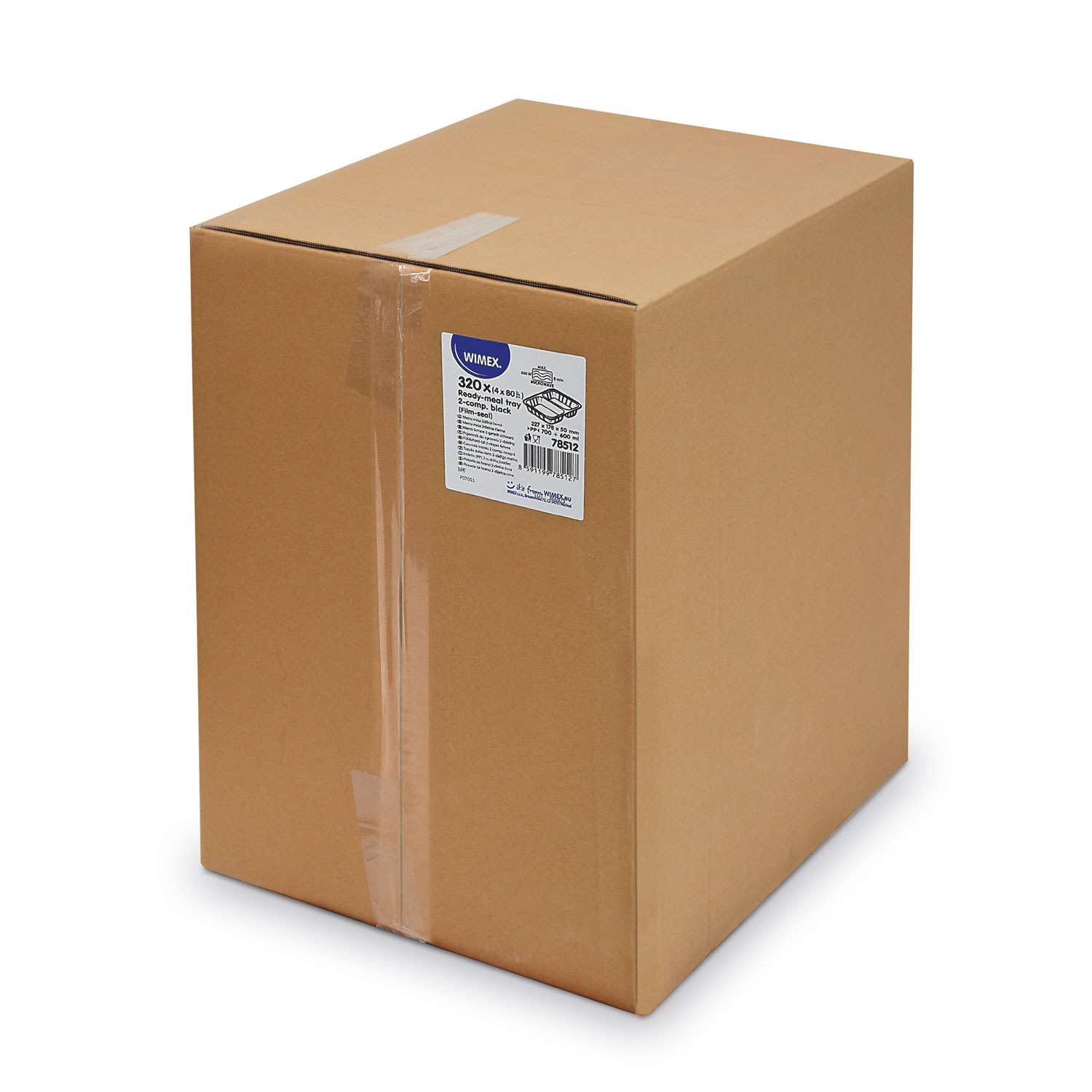 miska zatavovacia 227x178x50mm, 320 ks 2-dielna čierna (PP)