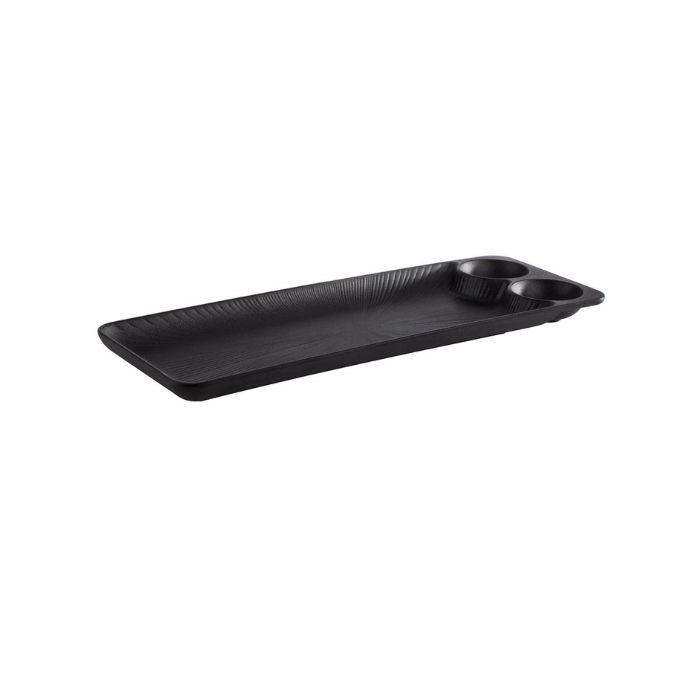 NERO melamine tray 41 x 15 cm, black