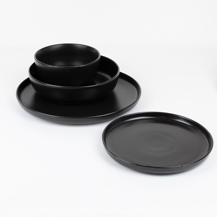 Miska FUTURE BLACK 14 cm, čierny porcelán
