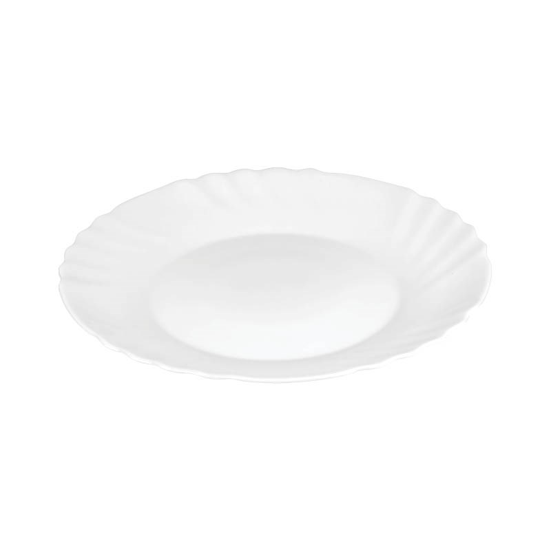 FOLDED / EBRO tanier plytký 20 cm - opálové sklo