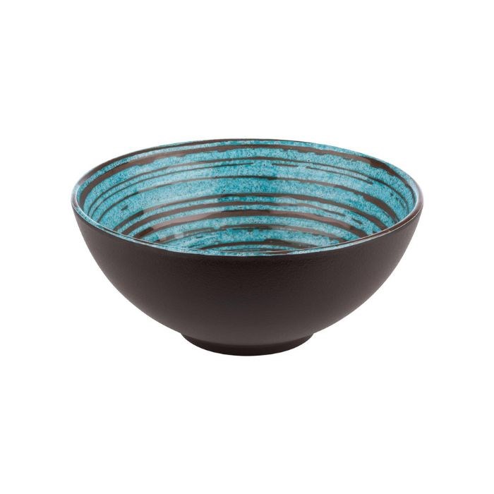 Melamínová miska CANCUN 18 cm, modrohnedá