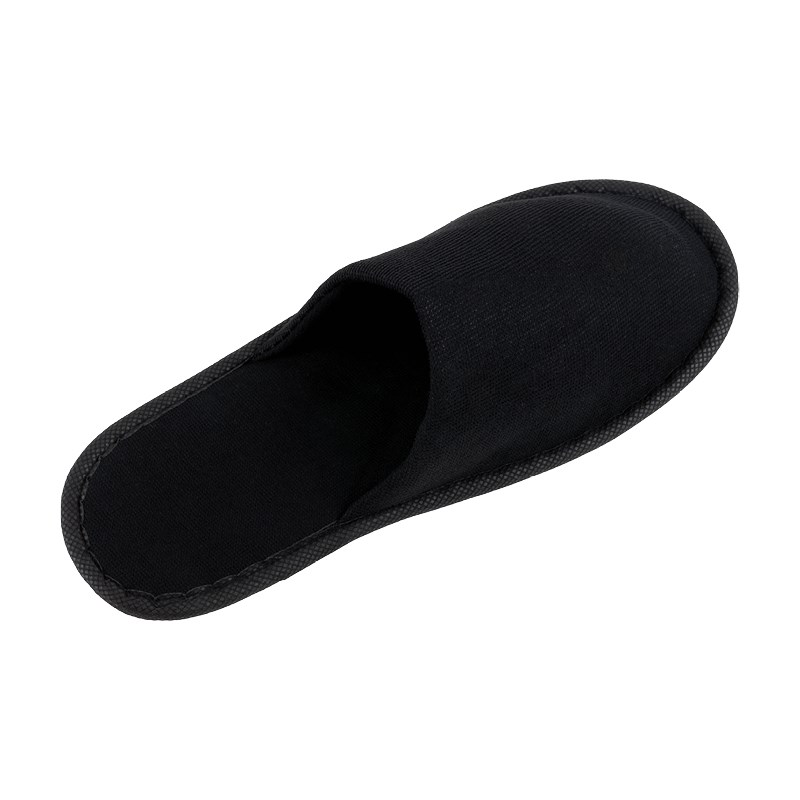 Hotel slippers STANDARD black, closed, 28 cm