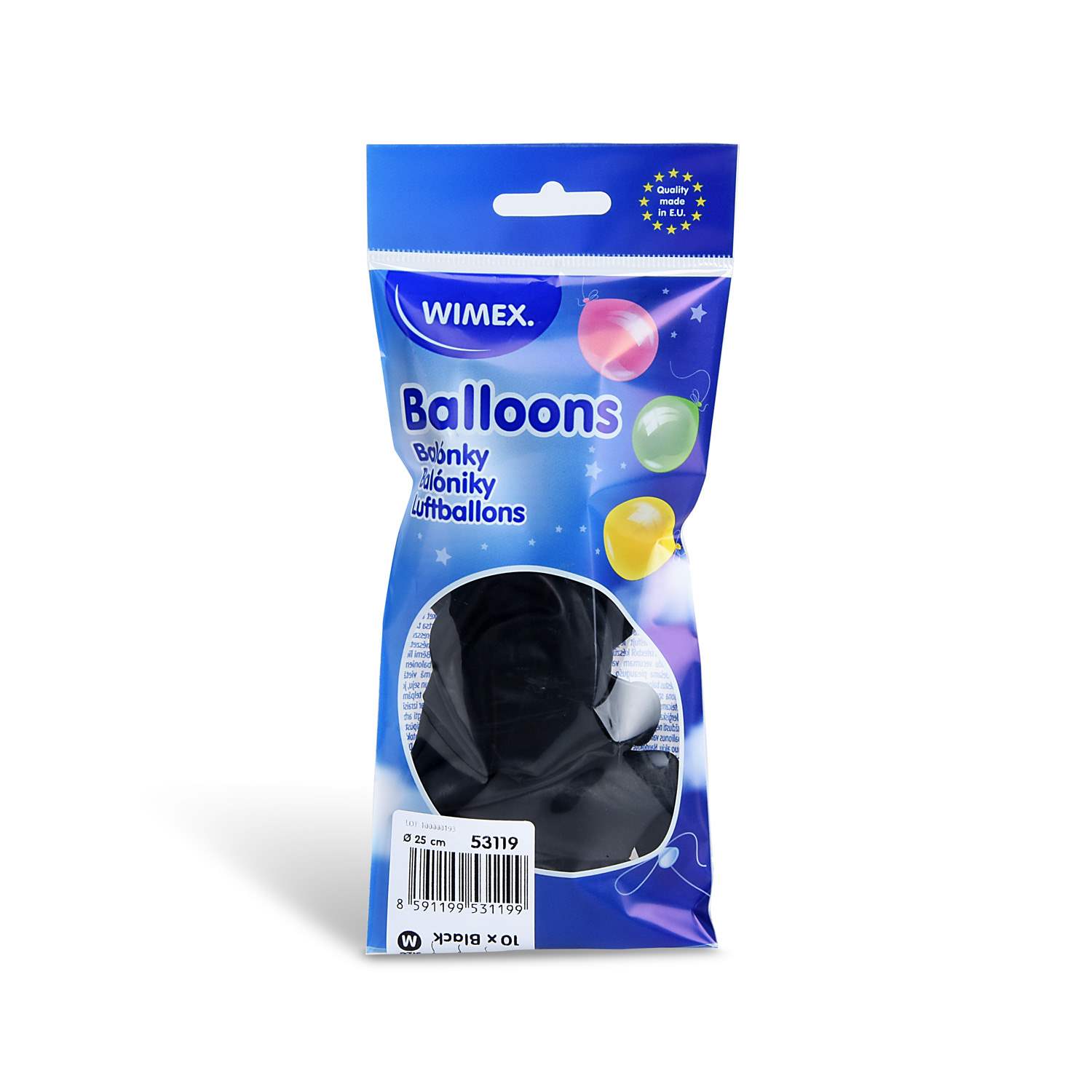 balloons M 10 pcs black