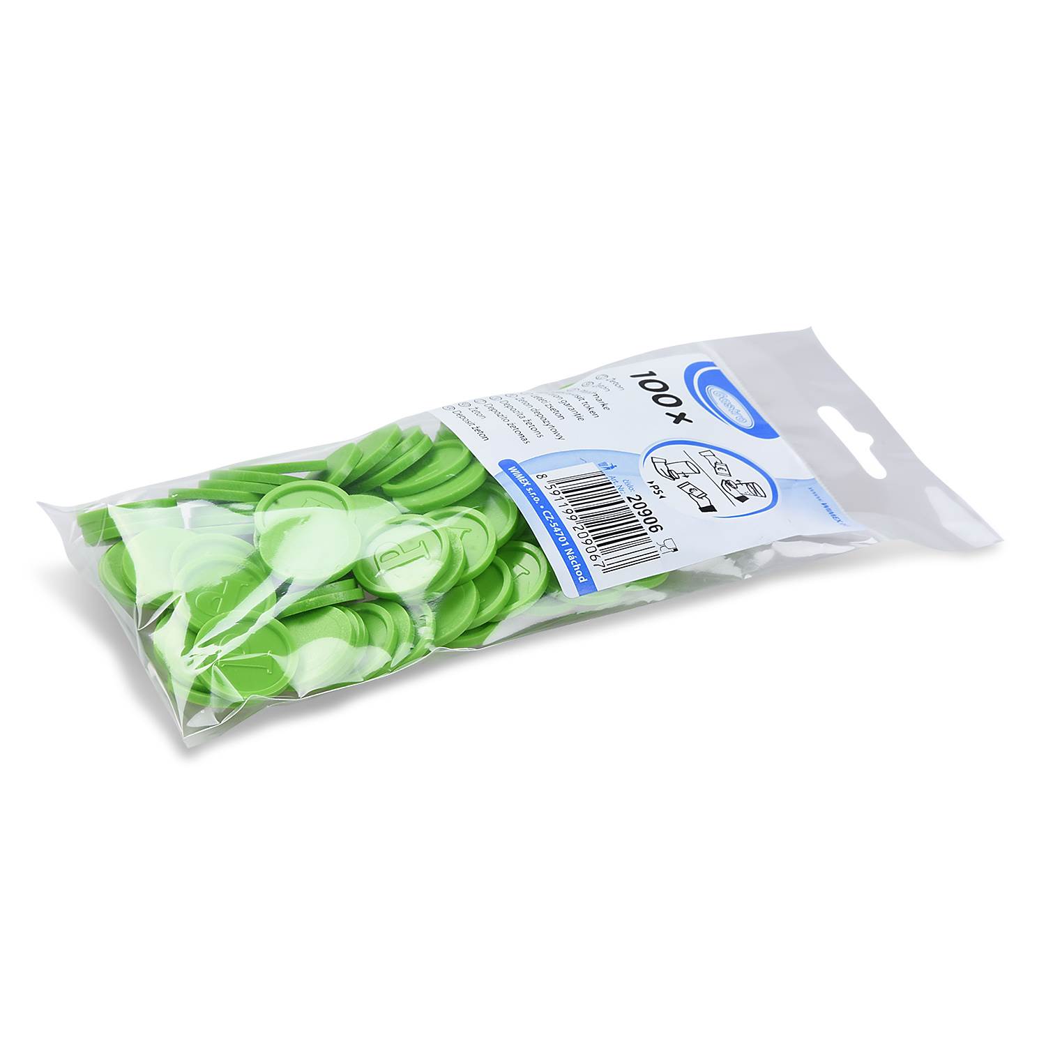 token green 23mm PS 100 pcs