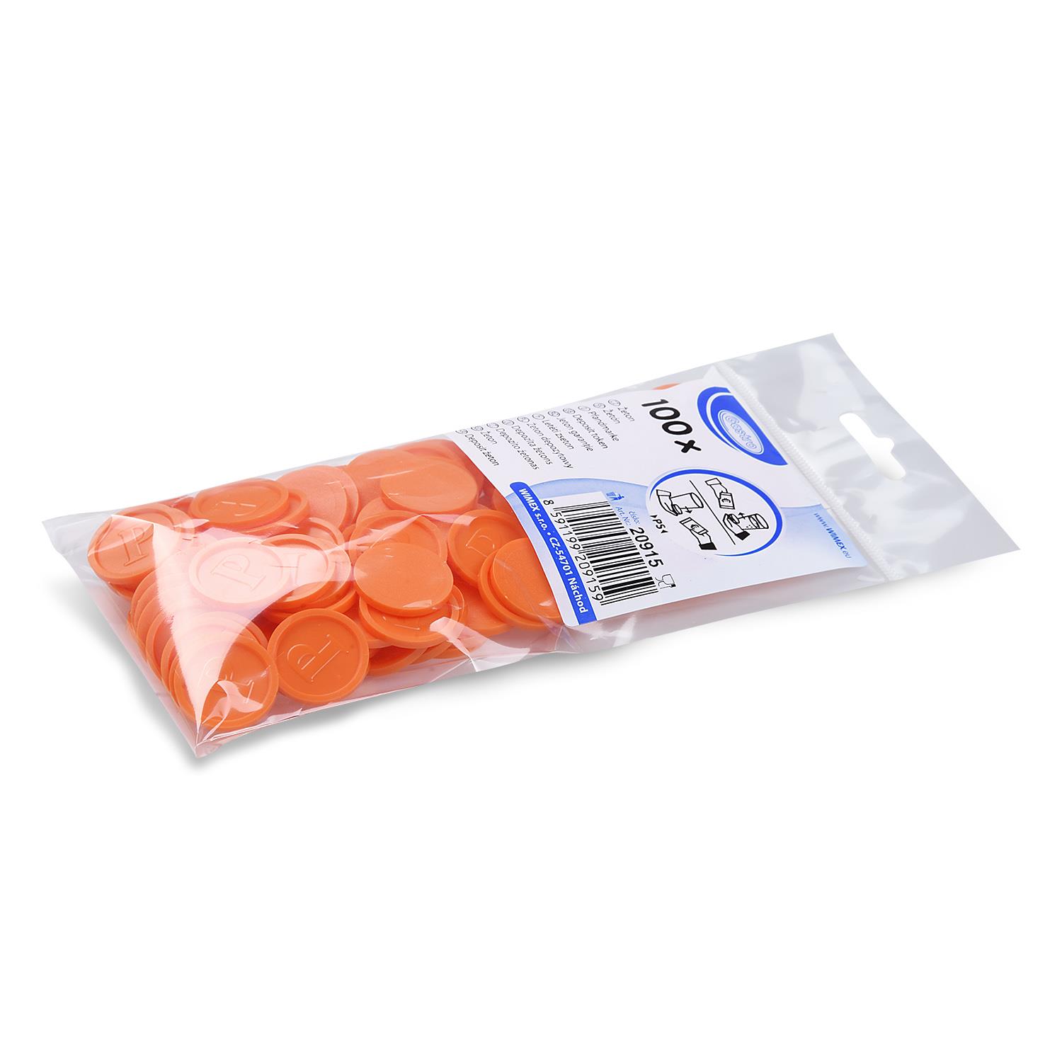 token orange 23mm PS 100 pcs
