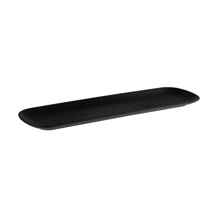 Melamínový podnos NERO GN 2/4, 53 x 16,2 x 2,5 cm, čierny