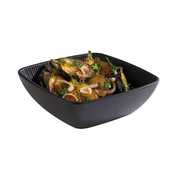 NERO melamine 0,6 l, 16,5 x 16,5 x 5,5 cm, black