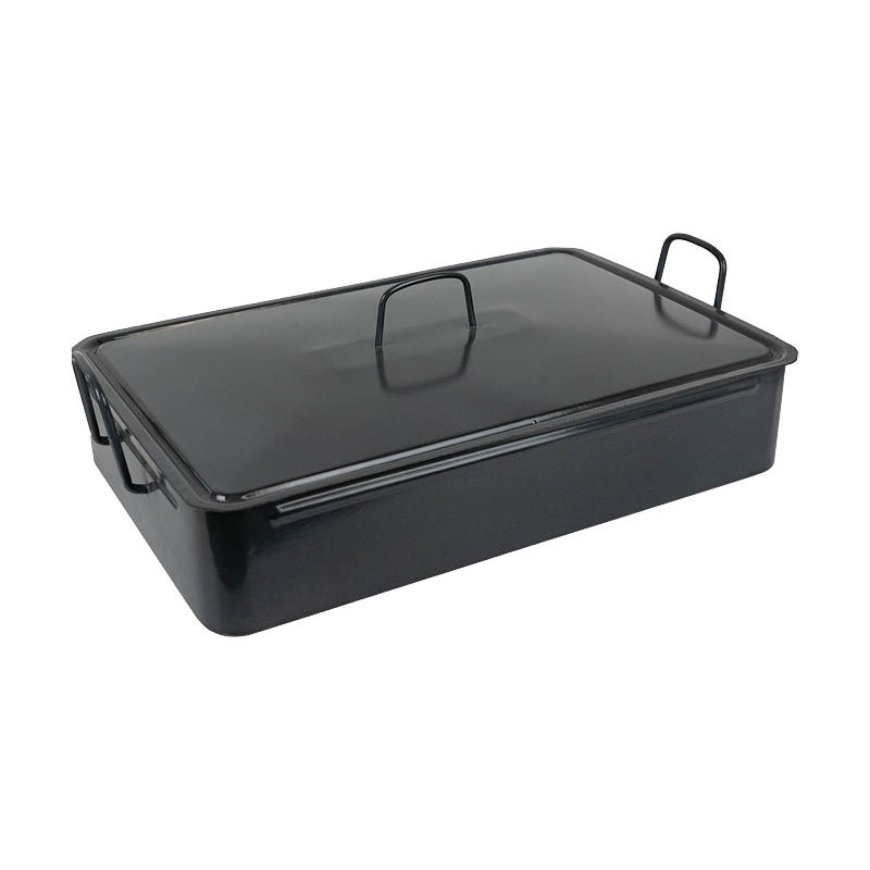 pekáč s pokrievkou smalt 60x40x12cm