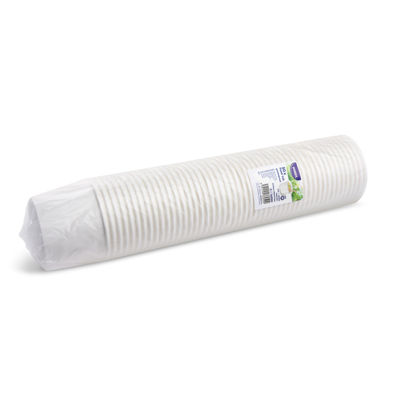 Papierová miska biela, 500 ml, M pr. 115 mm, 50 ks