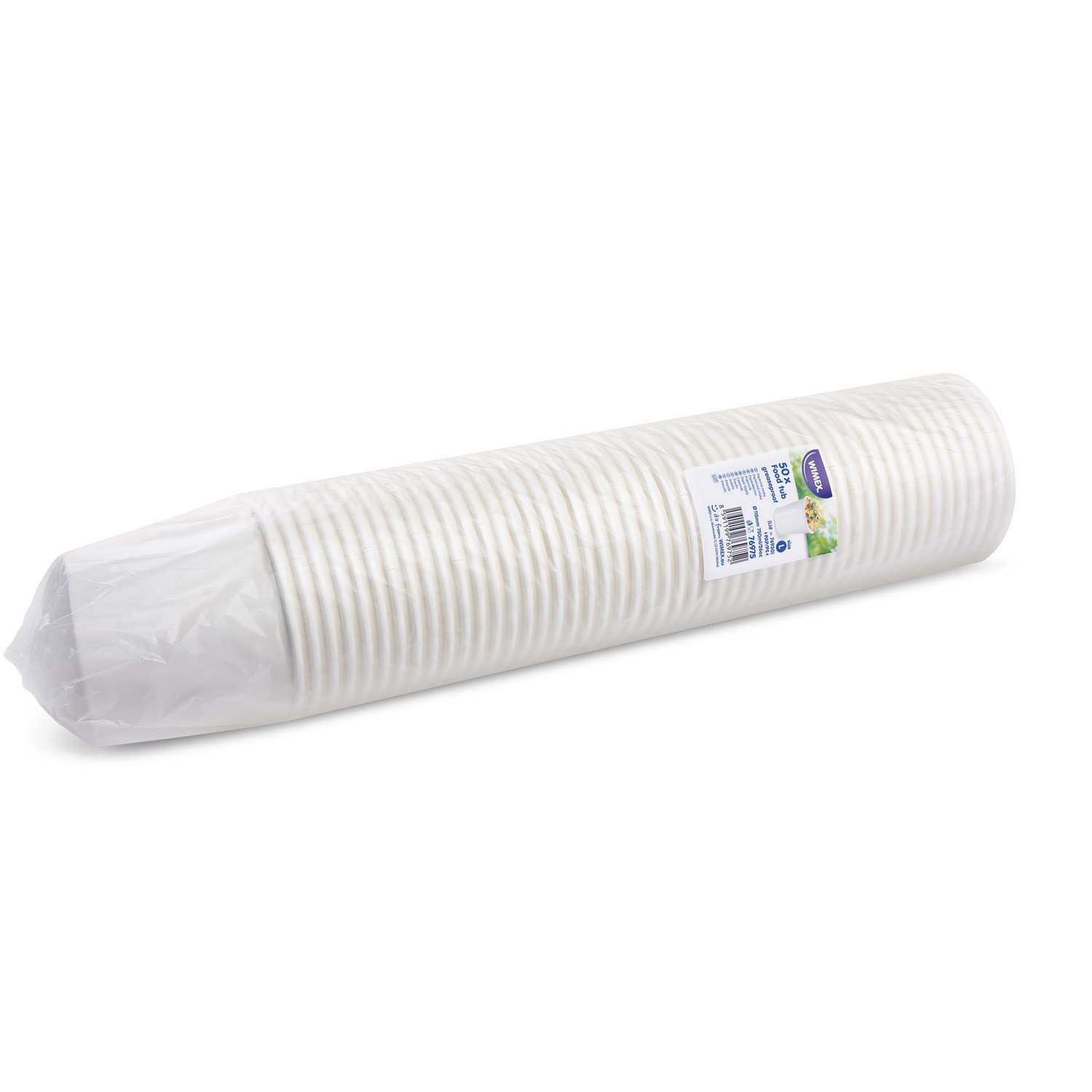 miska papierová biela 750 ml L pr. 115 mm, 50ks