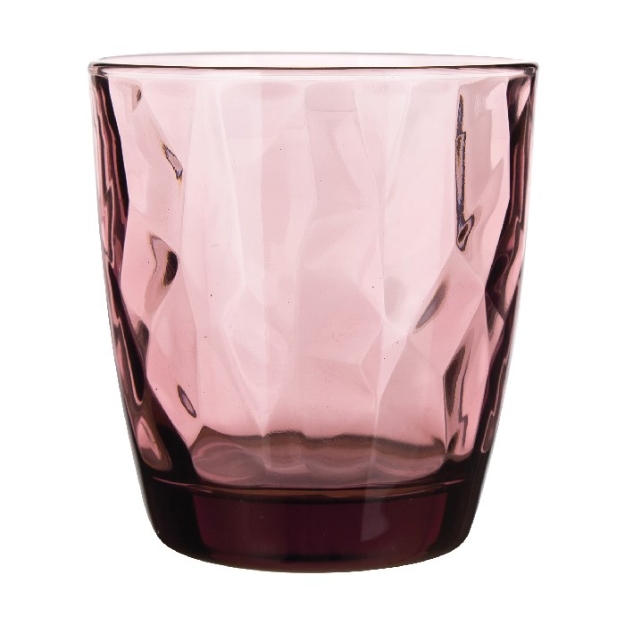 DIAMOND water / whisky glass 300 ml, Purple