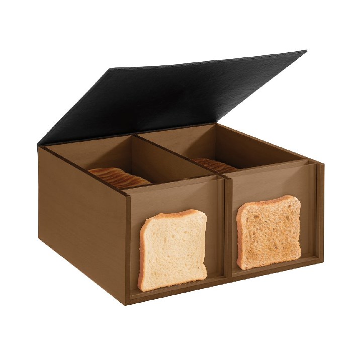 box bufetový TOAST BOX 36 x 33,5 cm tmavý