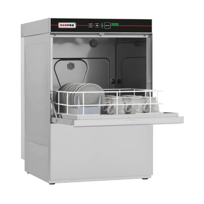 umývačka QQI 42 P, podstolová jednoplášťová 39x39, 230V, s odpadovým čerpadlom