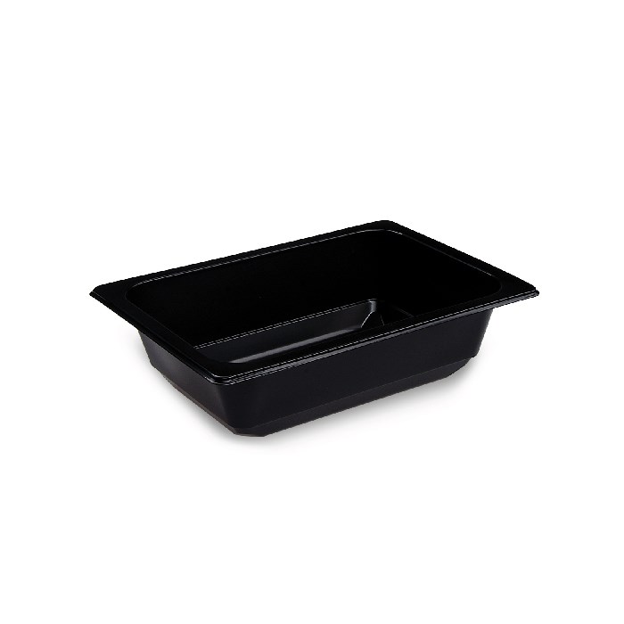 Zatavovacia miska, na polievkovú, čierna, 600 ml, 178 x 127 x 50 mm, (PP) 100 ks