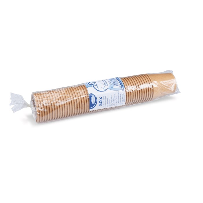 Papierový kelímok kraft 110ml XS / 50ks (pr. 62mm)