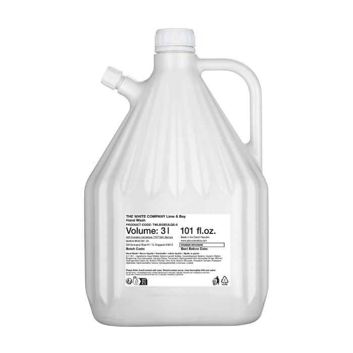 Mydlo THE WHITE COMPANY - Lime and Bay, 3 l