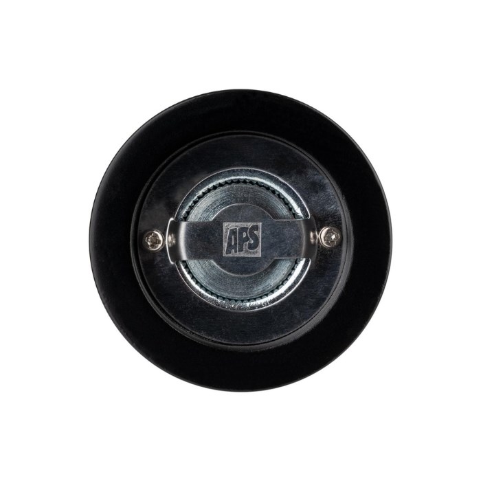 Pepper mill 17 cm, wooden, black