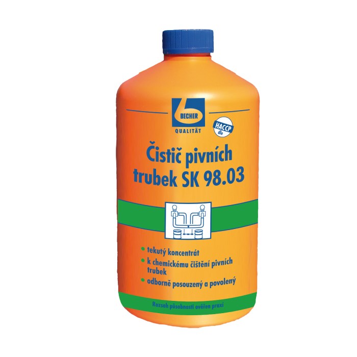 čistič na pivné rúrky 1 l BECHER