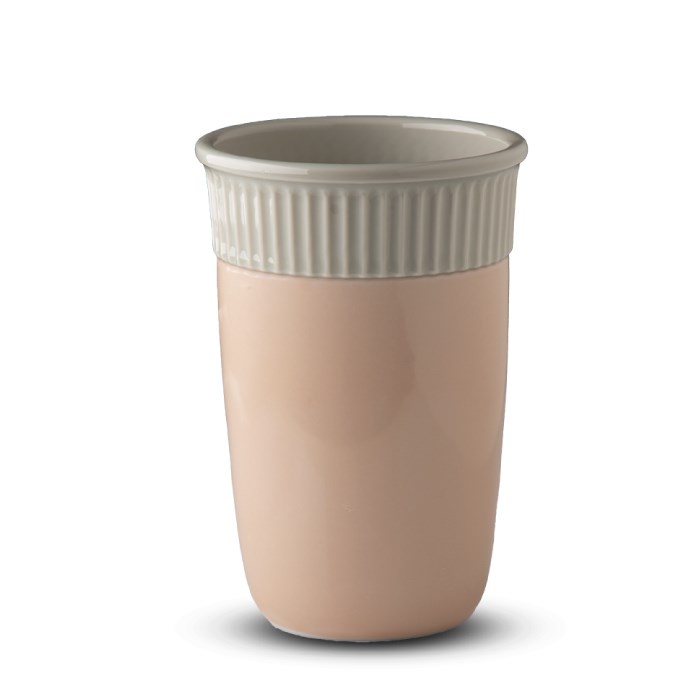 DOUBLEWALLS Porcelánová dvojstenná šálka, svetlo ružová, 300 ml