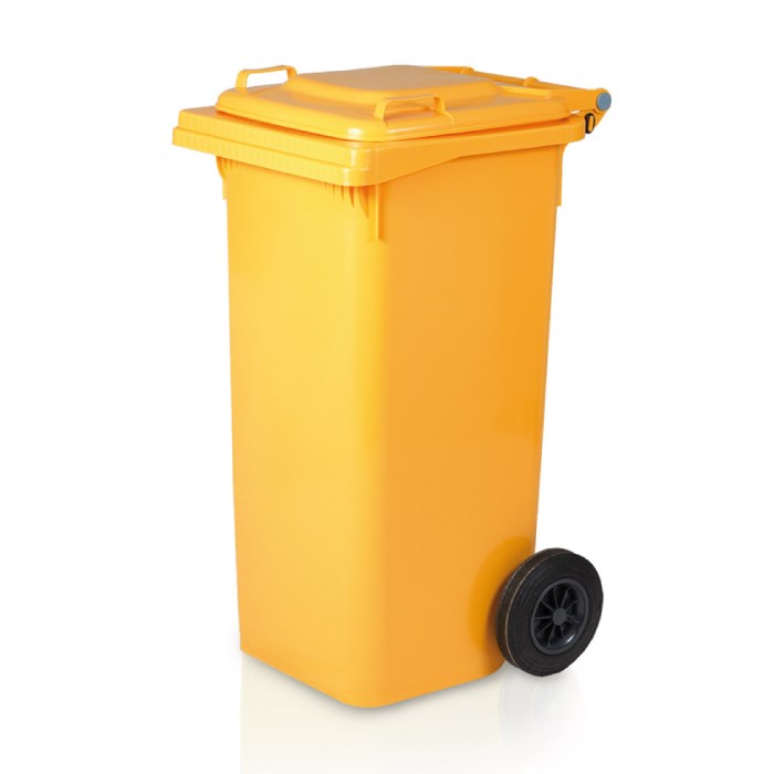 popelnice 120 l žlutá plast