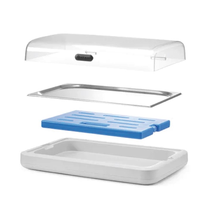 Chladiaca vitrína UNIQ biela GN 1/1