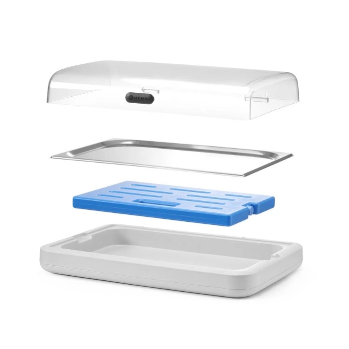 Chladiaca vitrína UNIQ béžová GN 1/1