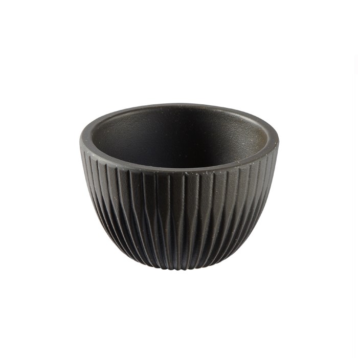 Melamínová sada misiek na dip LINEO 6x6cm, výška 3,5 cm, 6ks, čierna