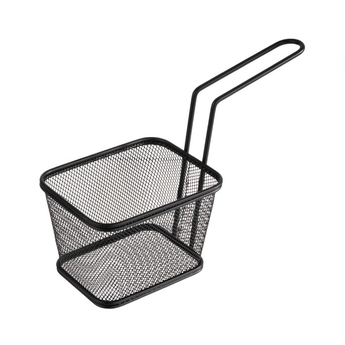 košík fritovací Snack-holder  13 x 10,5 cm, výška 9 cm černý