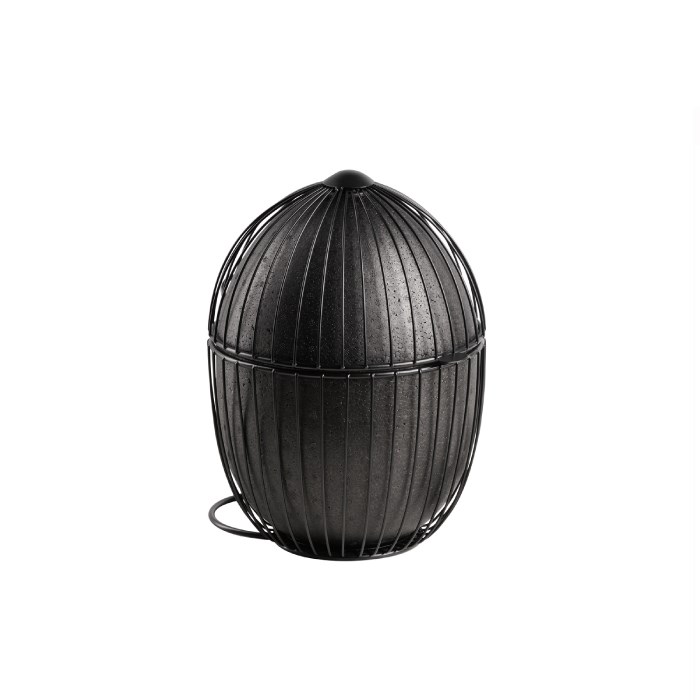 Kôš na vajcia 23 x 23 cm čierny