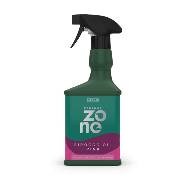 Cleamen perfume zone olejový osvěžovač 550 ml Sirocco růžový s rozprašovačem