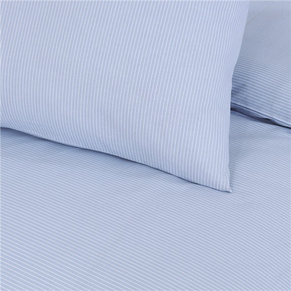Posteľná súprava TREND - modro-biely prúžok, 140 x 200 + 70 x 90 cm