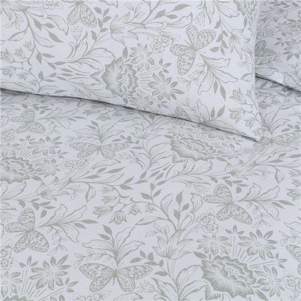 Posteľná súprava TREND - papilonia zelená, 140 x 200 + 70 x 90 cm